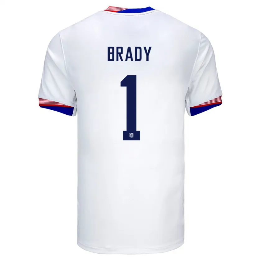 Danxen Damen Vereinigte Staaten Chris Brady #1 Weiß Heimtrikot Trikot 24-26 T-Shirt Schweiz