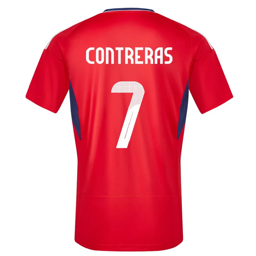 Danxen Damen Costa Rica Anthony Contreras #7 Rot Heimtrikot Trikot 24-26 T-Shirt Schweiz