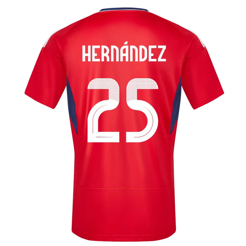 Danxen Damen Costa Rica Anthony Hernandez #25 Rot Heimtrikot Trikot 24-26 T-Shirt Schweiz