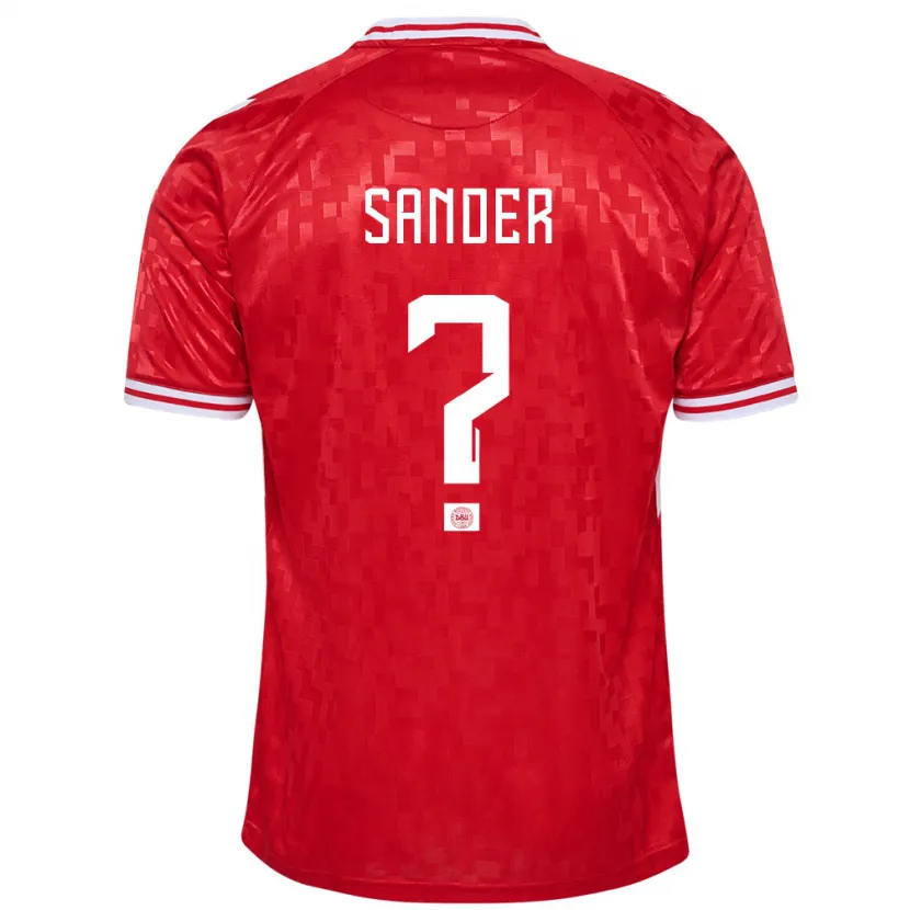 Danxen Damen Dänemark Theo Sander #0 Rot Heimtrikot Trikot 24-26 T-Shirt Schweiz