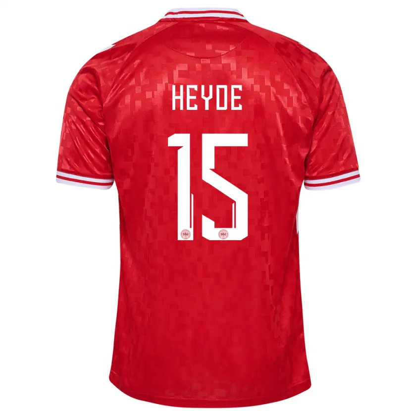 Danxen Damen Dänemark Malte Heyde #15 Rot Heimtrikot Trikot 24-26 T-Shirt Schweiz