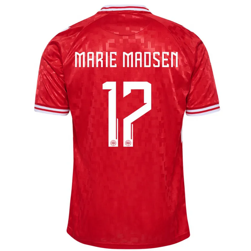 Danxen Damen Dänemark Rikke Marie Madsen #17 Rot Heimtrikot Trikot 24-26 T-Shirt Schweiz