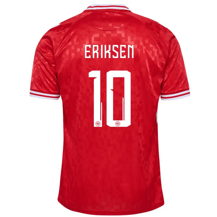 Danxen Damen Dänemark Christian Eriksen #10 Rot Heimtrikot Trikot 24-26 T-Shirt Schweiz
