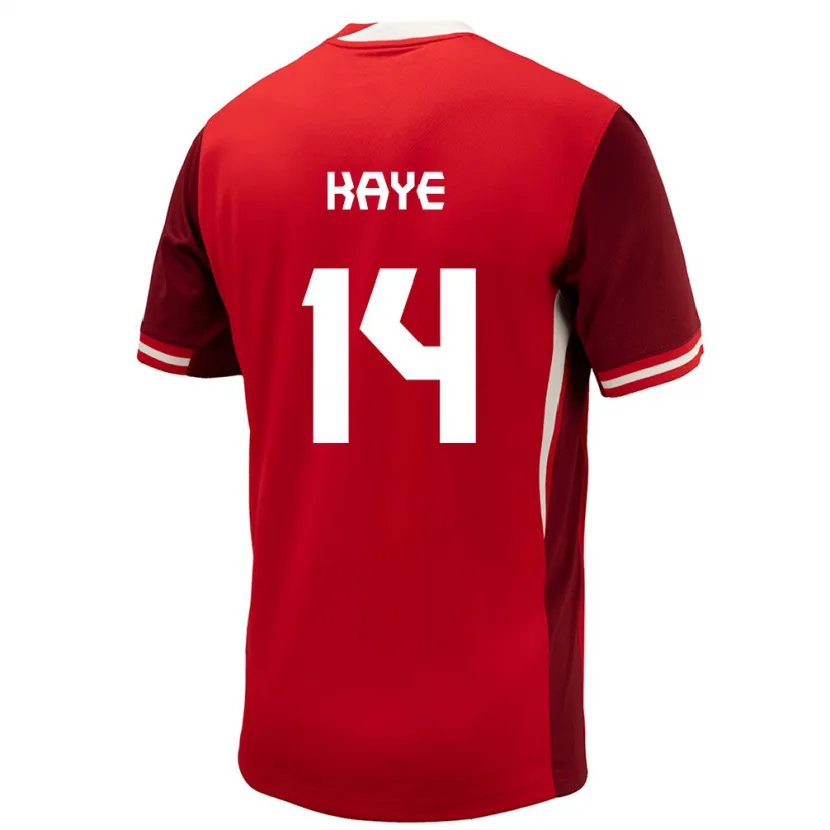 Danxen Damen Kanada Mark-Anthony Kaye #14 Rot Heimtrikot Trikot 24-26 T-Shirt Schweiz