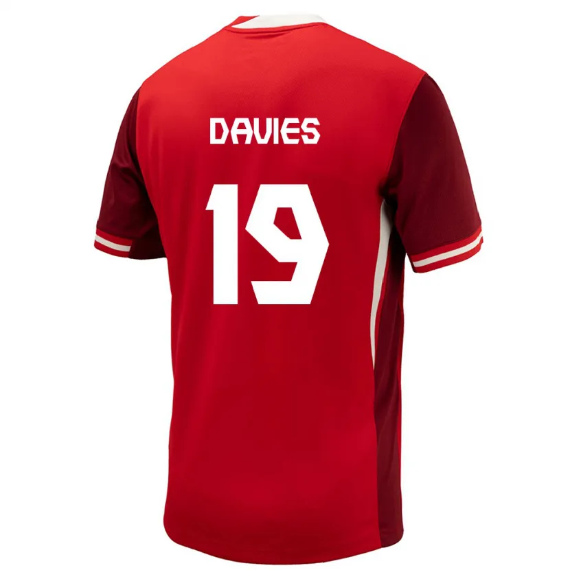 Danxen Damen Kanada Alphonso Davies #19 Rot Heimtrikot Trikot 24-26 T-Shirt Schweiz