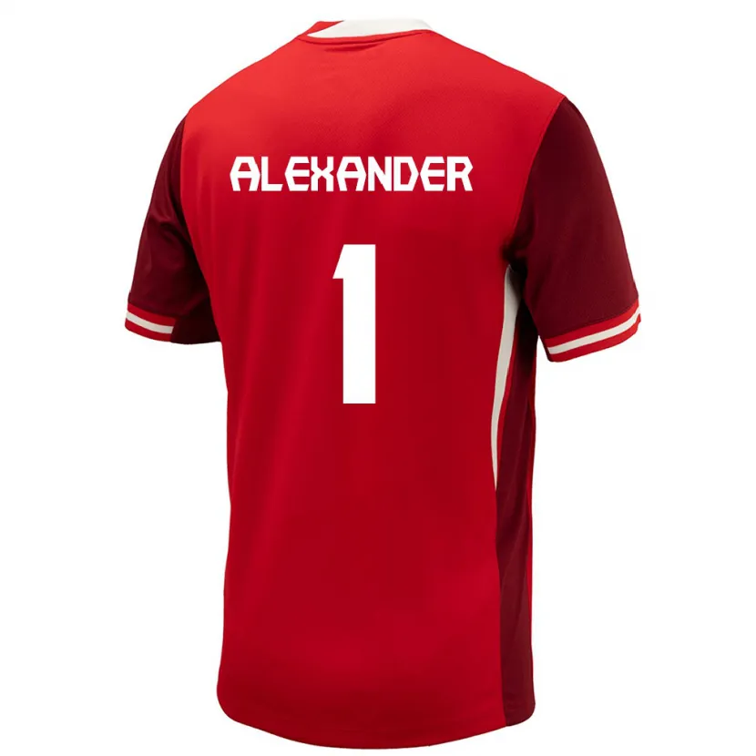 Danxen Damen Kanada Ben Alexander #1 Rot Heimtrikot Trikot 24-26 T-Shirt Schweiz