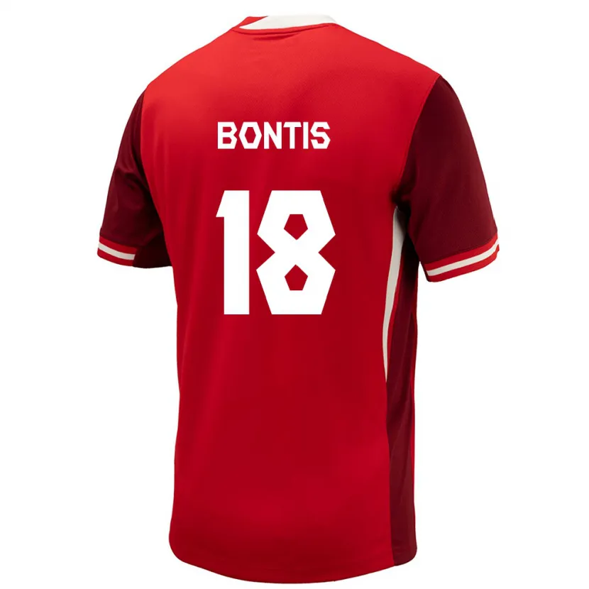 Danxen Damen Kanada Dino Bontis #18 Rot Heimtrikot Trikot 24-26 T-Shirt Schweiz