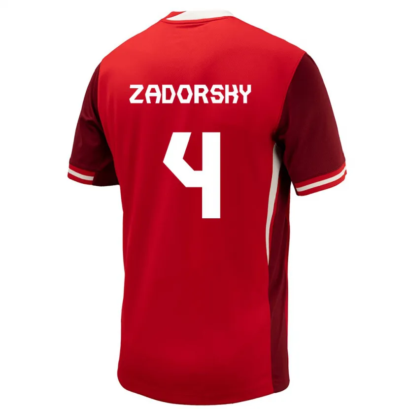 Danxen Damen Kanada Shelina Zadorsky #4 Rot Heimtrikot Trikot 24-26 T-Shirt Schweiz