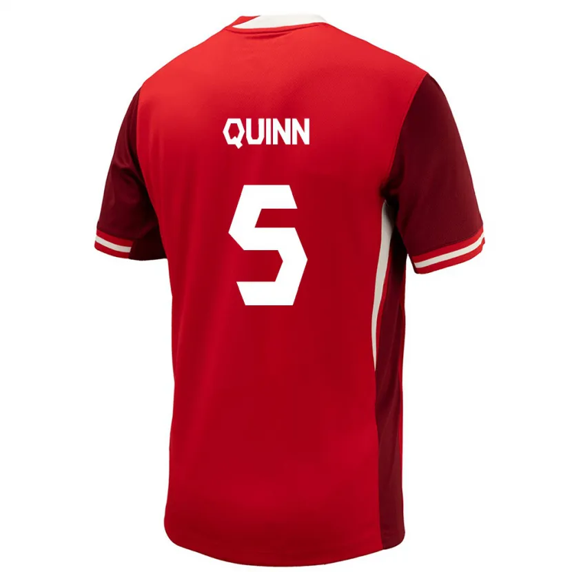Danxen Damen Kanada Quinn #5 Rot Heimtrikot Trikot 24-26 T-Shirt Schweiz