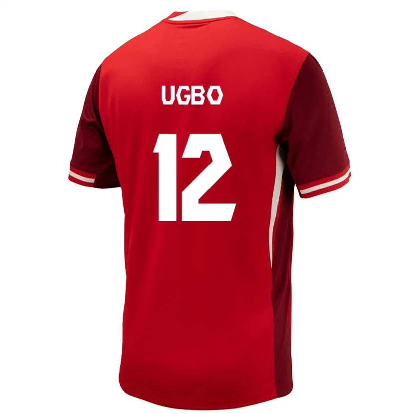 Danxen Damen Kanada Iké Ugbo #12 Rot Heimtrikot Trikot 24-26 T-Shirt Schweiz