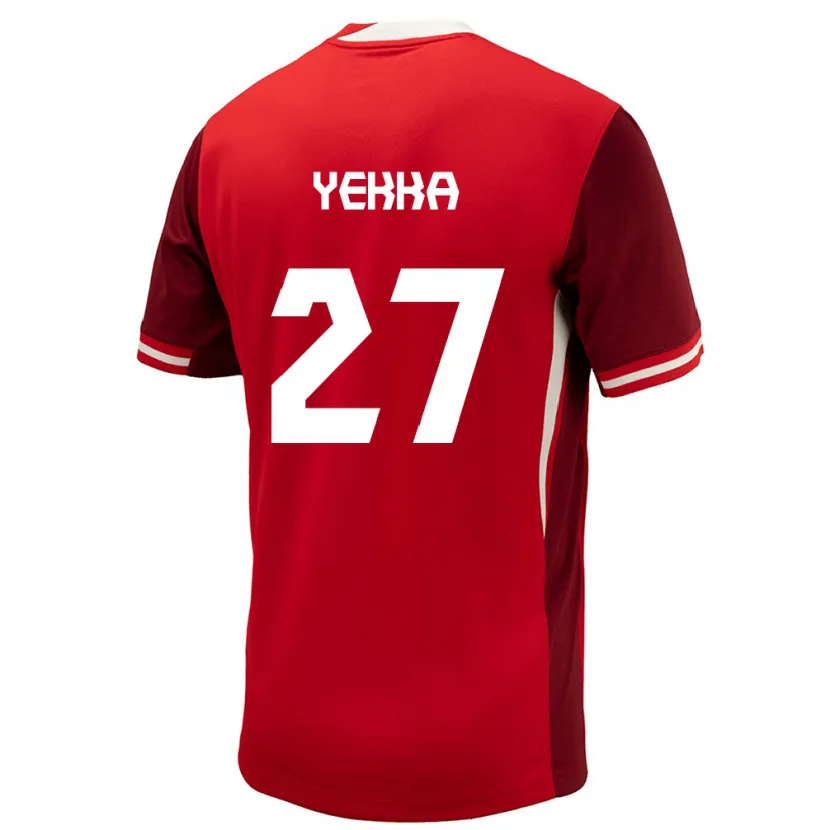 Danxen Damen Kanada Sura Yekka #27 Rot Heimtrikot Trikot 24-26 T-Shirt Schweiz