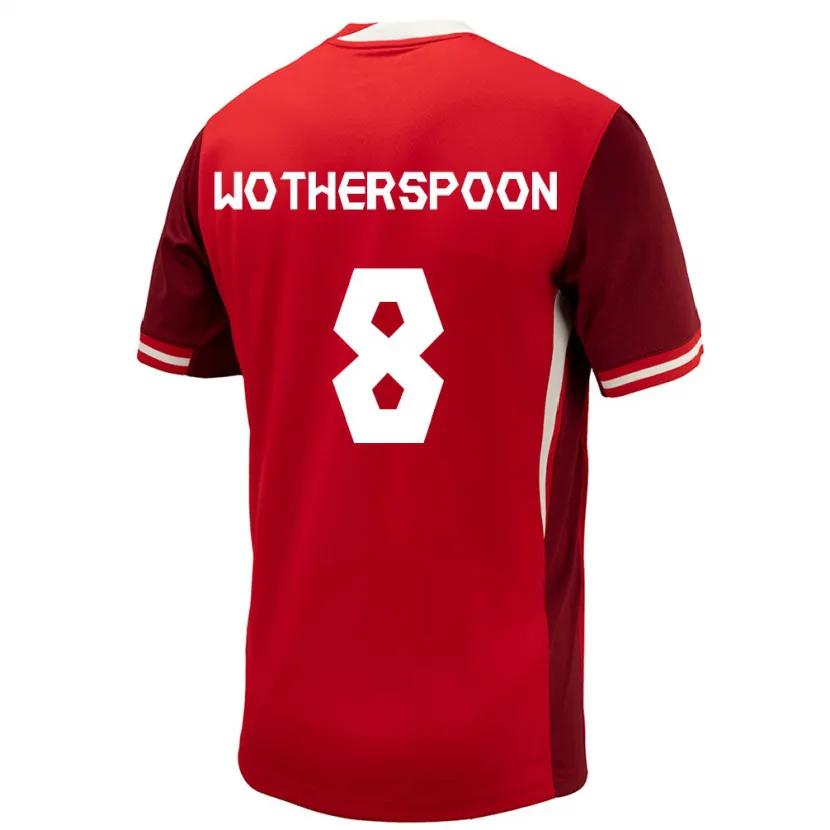 Danxen Damen Kanada David Wotherspoon #8 Rot Heimtrikot Trikot 24-26 T-Shirt Schweiz
