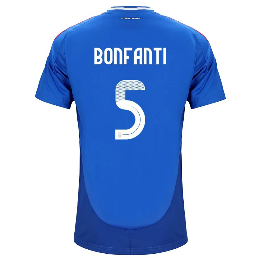 Danxen Damen Italien Giovanni Bonfanti #5 Blau Heimtrikot Trikot 24-26 T-Shirt Schweiz