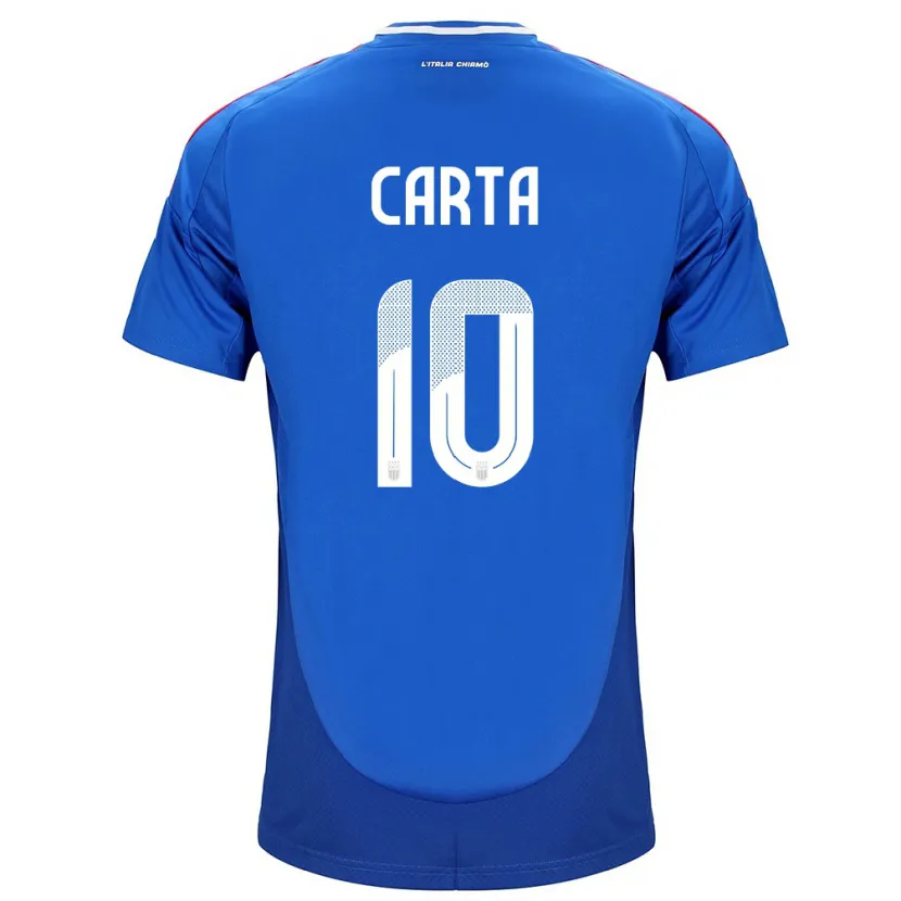 Danxen Damen Italien Antonella Carta #10 Blau Heimtrikot Trikot 24-26 T-Shirt Schweiz