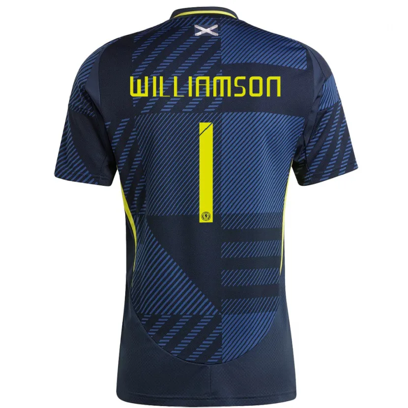 Danxen Damen Schottland Woody Williamson #1 Dunkelblau Heimtrikot Trikot 24-26 T-Shirt Schweiz
