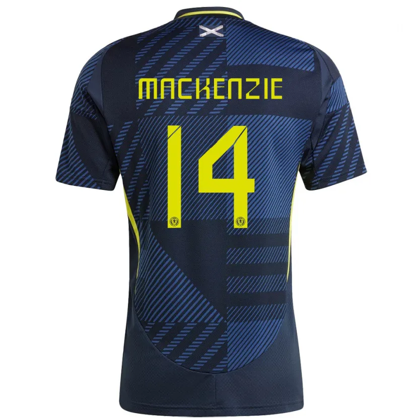 Danxen Damen Schottland Magnus Mackenzie #14 Dunkelblau Heimtrikot Trikot 24-26 T-Shirt Schweiz