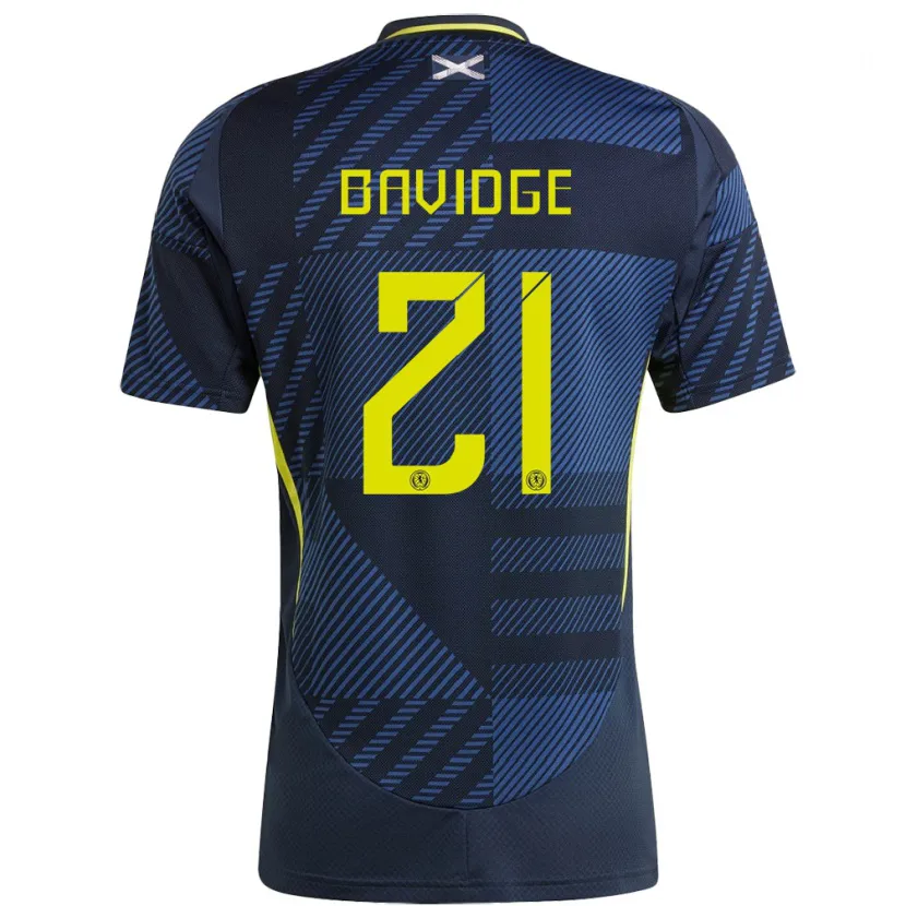 Danxen Damen Schottland Alfie Bavidge #21 Dunkelblau Heimtrikot Trikot 24-26 T-Shirt Schweiz