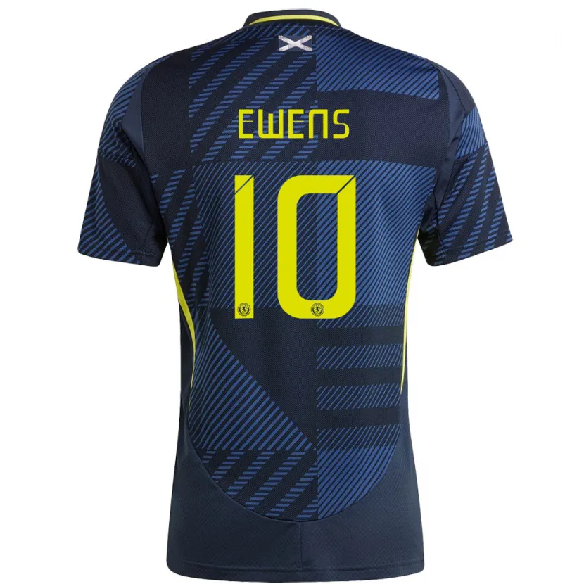 Danxen Damen Schottland Sarah Ewens #10 Dunkelblau Heimtrikot Trikot 24-26 T-Shirt Schweiz