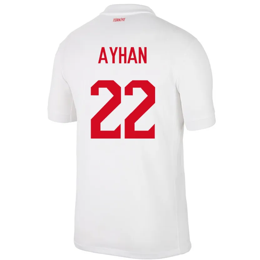Danxen Damen Türkei Kaan Ayhan #22 Weiß Heimtrikot Trikot 24-26 T-Shirt Schweiz