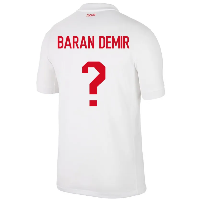 Danxen Damen Türkei Tuna Baran Demir #0 Weiß Heimtrikot Trikot 24-26 T-Shirt Schweiz