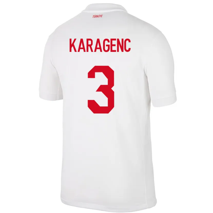 Danxen Damen Türkei Didem Karagenç #3 Weiß Heimtrikot Trikot 24-26 T-Shirt Schweiz