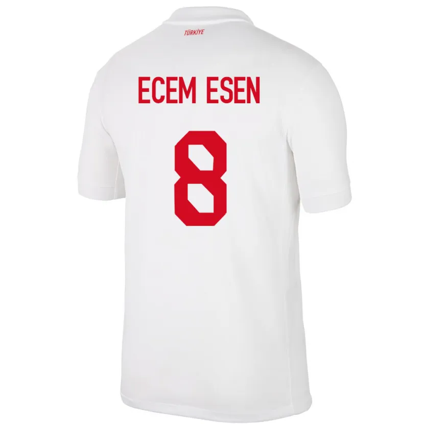 Danxen Damen Türkei Emine Ecem Esen #8 Weiß Heimtrikot Trikot 24-26 T-Shirt Schweiz