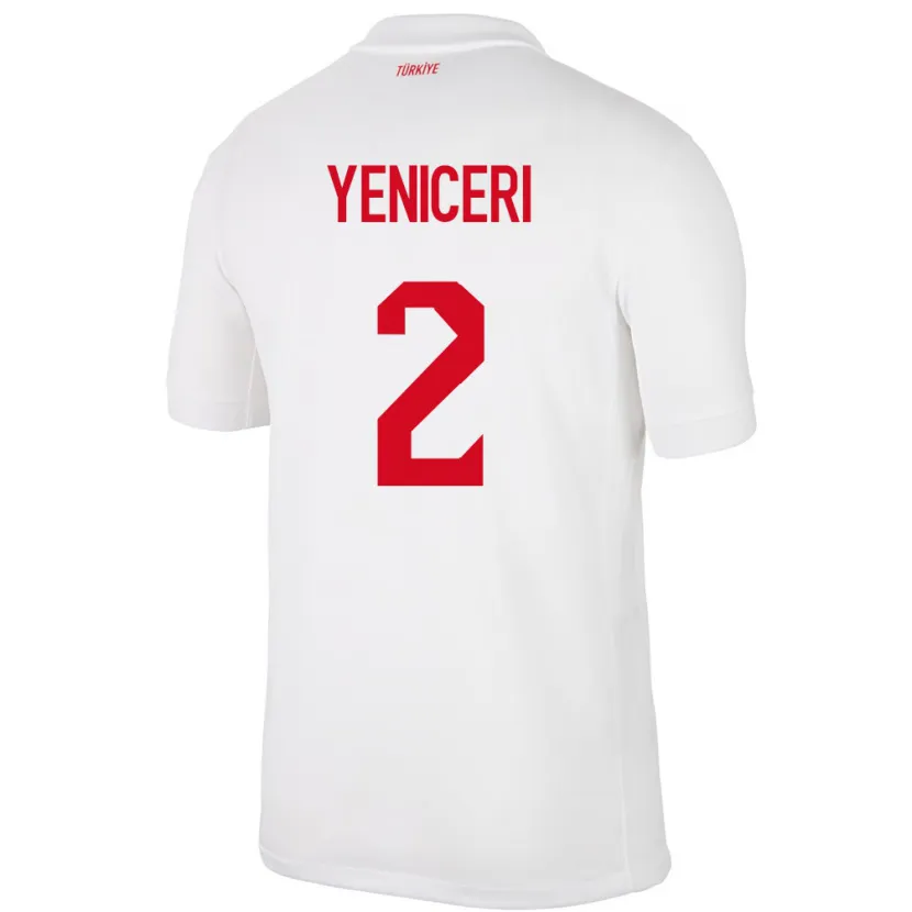 Danxen Damen Türkei Berna Yeniçeri #2 Weiß Heimtrikot Trikot 24-26 T-Shirt Schweiz