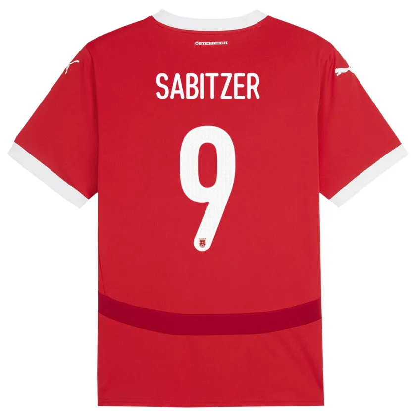 Danxen Damen Österreich Marcel Sabitzer #9 Rot Heimtrikot Trikot 24-26 T-Shirt Schweiz