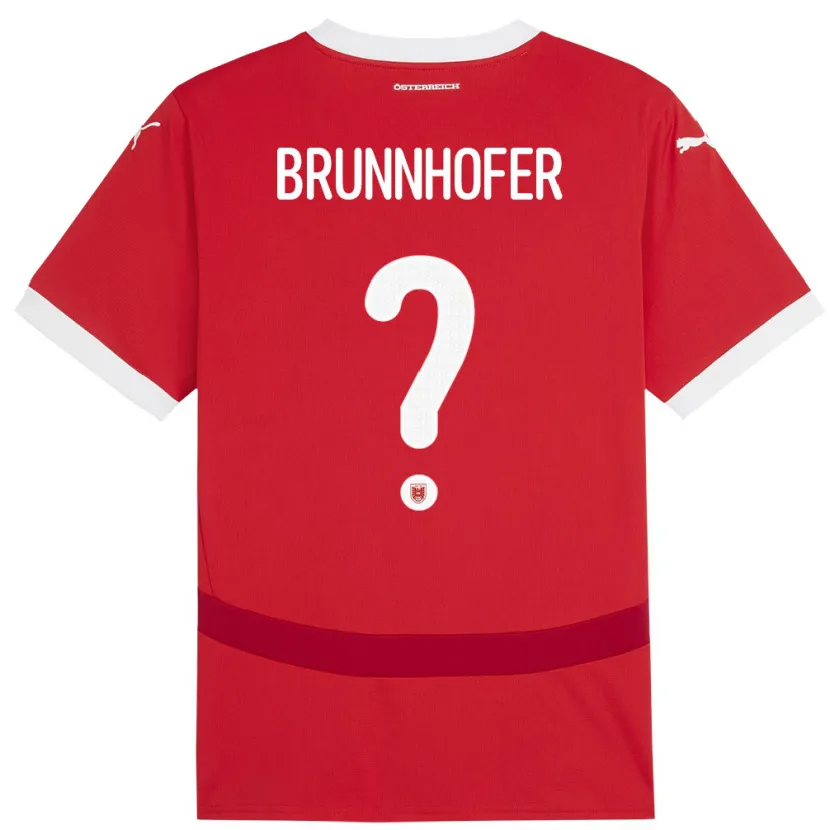Danxen Damen Österreich Jakob Brunnhofer #0 Rot Heimtrikot Trikot 24-26 T-Shirt Schweiz