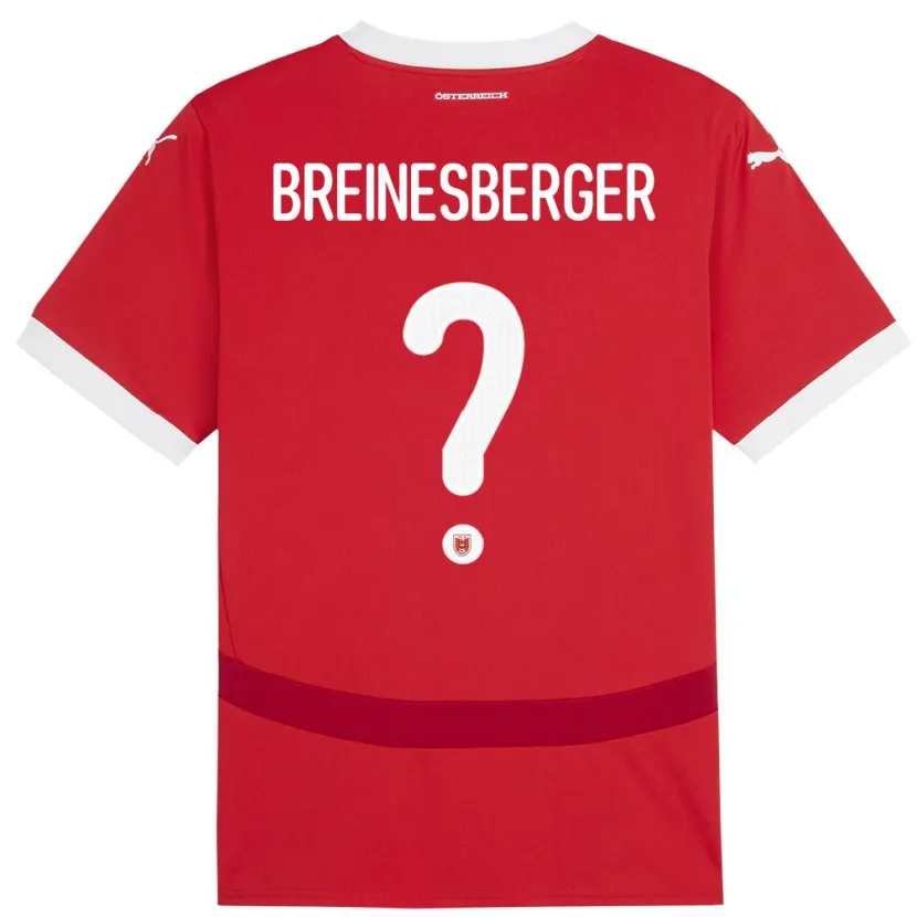 Danxen Damen Österreich Christoph Breinesberger #0 Rot Heimtrikot Trikot 24-26 T-Shirt Schweiz