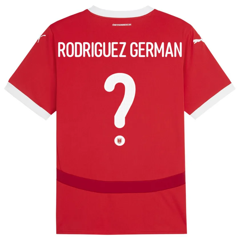 Danxen Damen Österreich Ryan Rodriguez German #0 Rot Heimtrikot Trikot 24-26 T-Shirt Schweiz