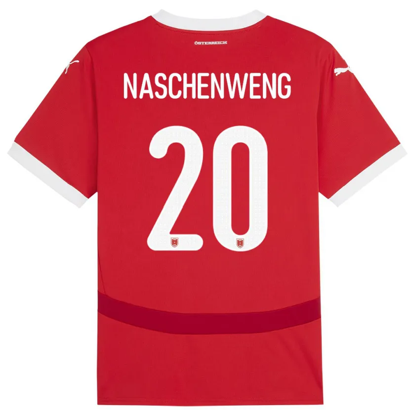 Danxen Damen Österreich Katharina Naschenweng #20 Rot Heimtrikot Trikot 24-26 T-Shirt Schweiz