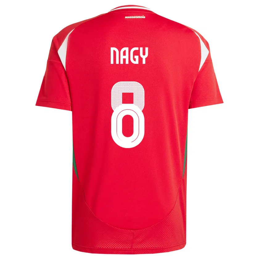 Danxen Damen Ungarn Ádám Nagy #8 Rot Heimtrikot Trikot 24-26 T-Shirt Schweiz