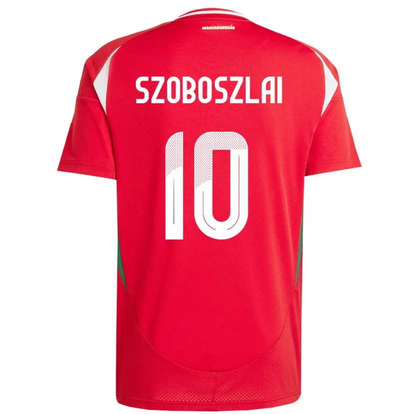 Danxen Damen Ungarn Dominik Szoboszlai #10 Rot Heimtrikot Trikot 24-26 T-Shirt Schweiz