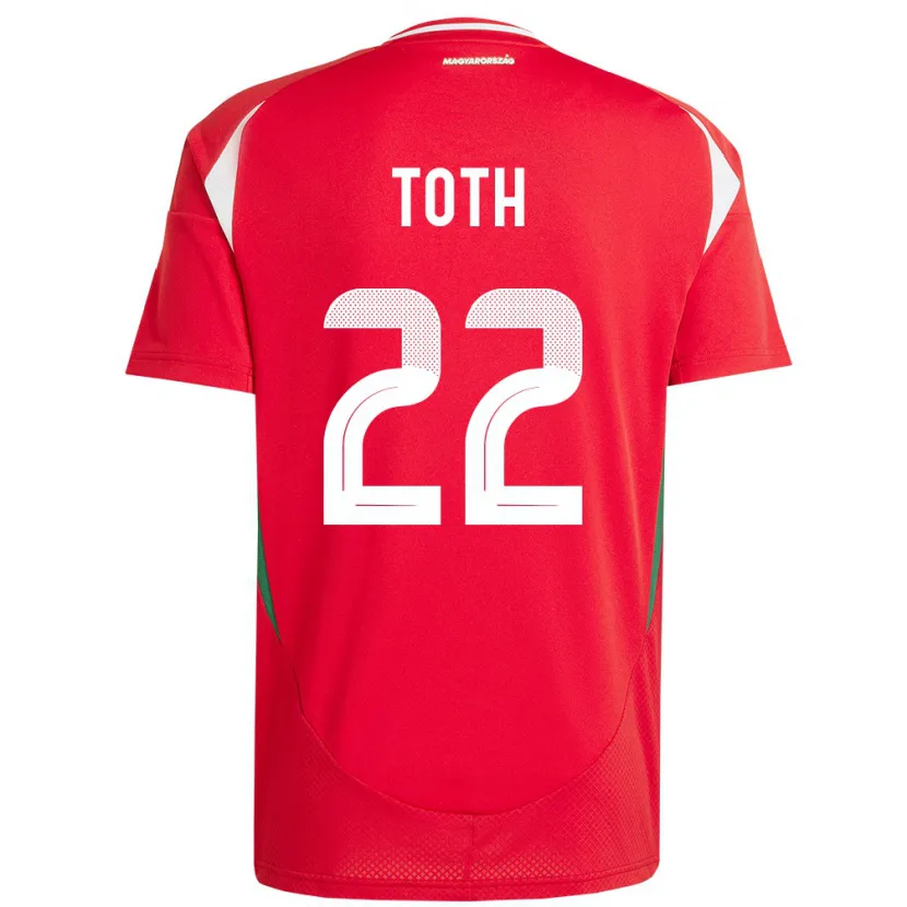 Danxen Damen Ungarn Balázs Tóth #22 Rot Heimtrikot Trikot 24-26 T-Shirt Schweiz