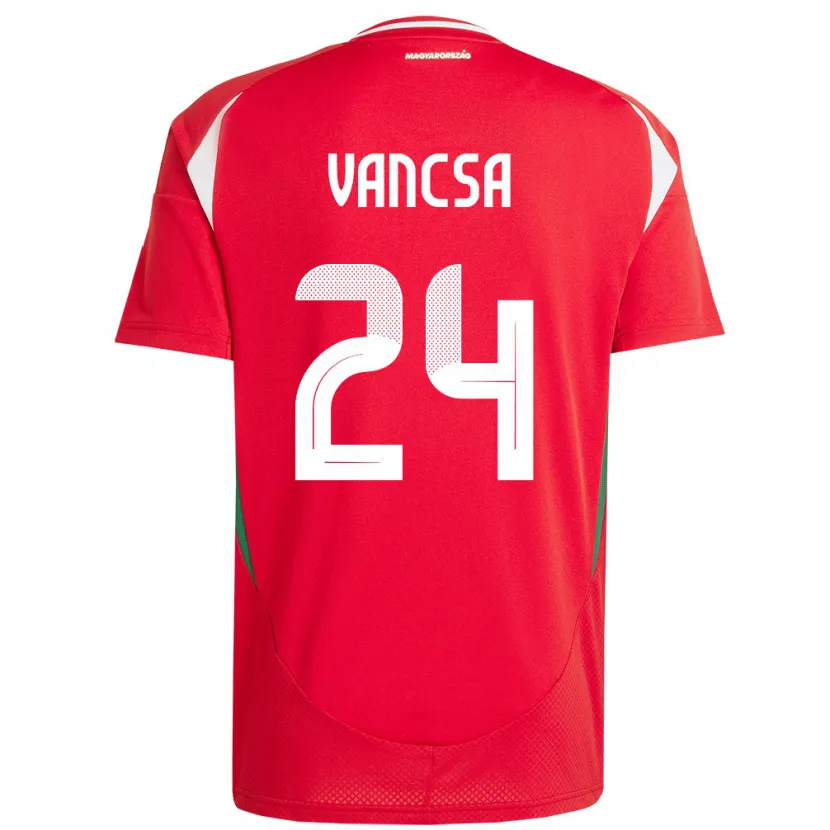 Danxen Damen Ungarn Zalán Vancsa #24 Rot Heimtrikot Trikot 24-26 T-Shirt Schweiz