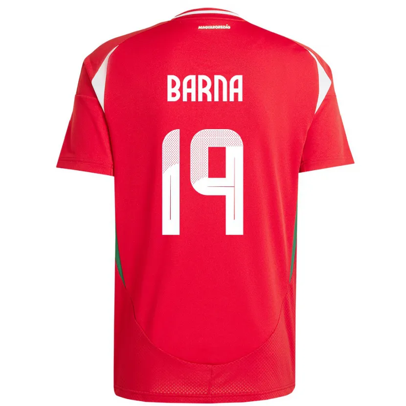 Danxen Damen Ungarn Daniel Barna #19 Rot Heimtrikot Trikot 24-26 T-Shirt Schweiz