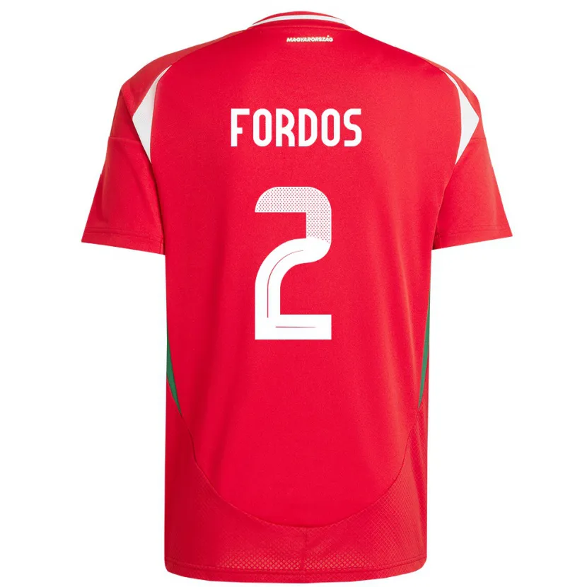 Danxen Damen Ungarn Beatrix Fördős #2 Rot Heimtrikot Trikot 24-26 T-Shirt Schweiz