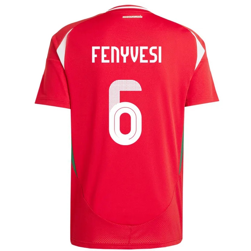Danxen Damen Ungarn Evelin Fenyvesi #6 Rot Heimtrikot Trikot 24-26 T-Shirt Schweiz