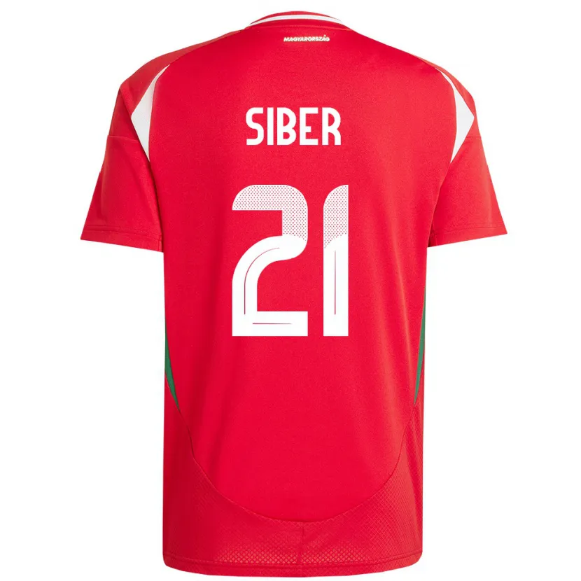 Danxen Damen Ungarn Glória Siber #21 Rot Heimtrikot Trikot 24-26 T-Shirt Schweiz