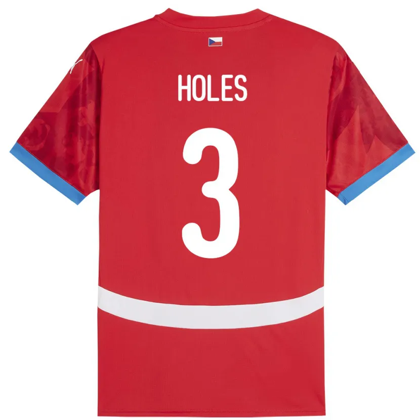 Danxen Damen Tschechien Tomas Holes #3 Rot Heimtrikot Trikot 24-26 T-Shirt Schweiz