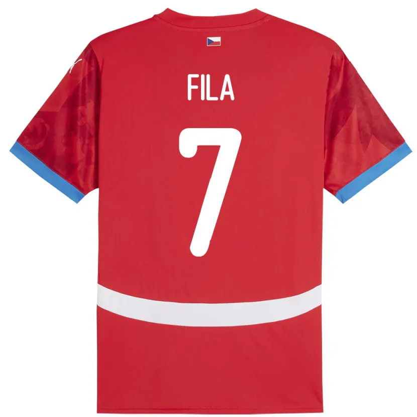 Danxen Damen Tschechien Daniel Fila #7 Rot Heimtrikot Trikot 24-26 T-Shirt Schweiz