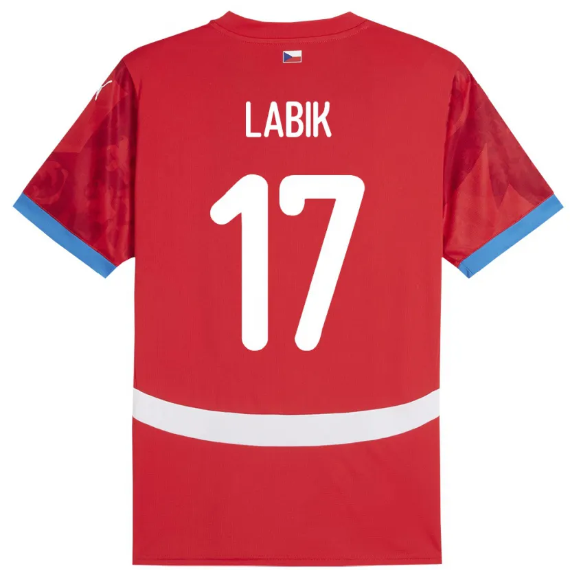 Danxen Damen Tschechien Albert Labik #17 Rot Heimtrikot Trikot 24-26 T-Shirt Schweiz