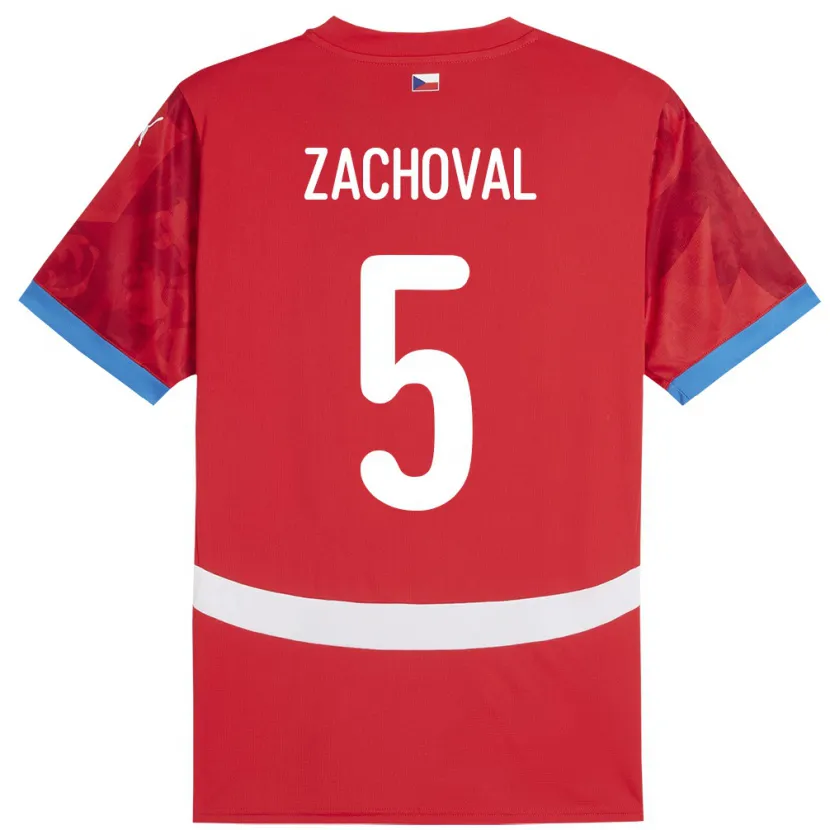 Danxen Damen Tschechien Matej Zachoval #5 Rot Heimtrikot Trikot 24-26 T-Shirt Schweiz
