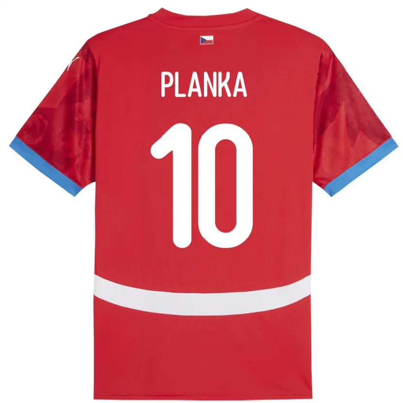 Danxen Damen Tschechien David Planka #10 Rot Heimtrikot Trikot 24-26 T-Shirt Schweiz