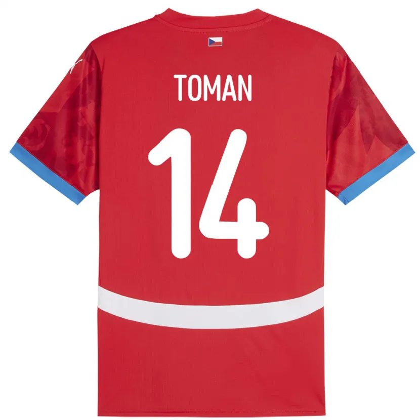 Danxen Damen Tschechien Zdenek Toman #14 Rot Heimtrikot Trikot 24-26 T-Shirt Schweiz