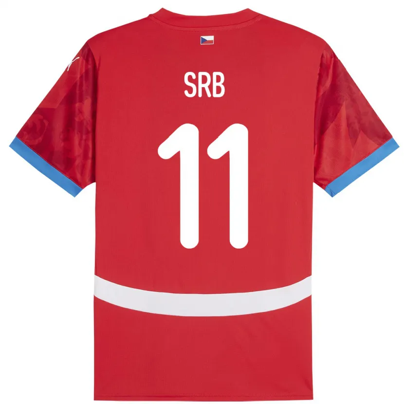 Danxen Damen Tschechien Matous Srb #11 Rot Heimtrikot Trikot 24-26 T-Shirt Schweiz