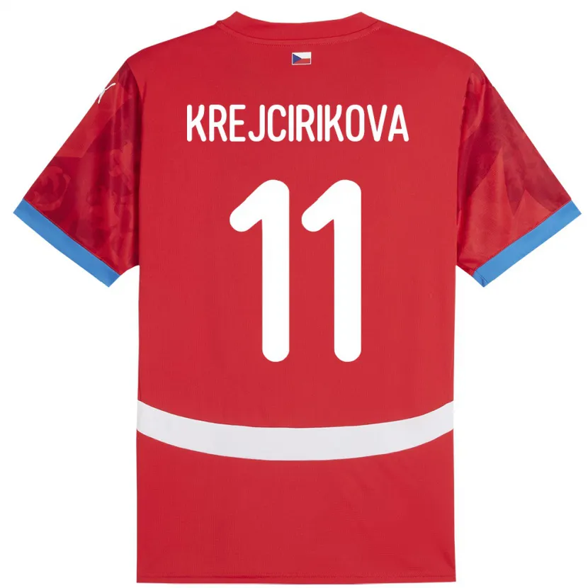 Danxen Damen Tschechien Tereza Krejčiříková #11 Rot Heimtrikot Trikot 24-26 T-Shirt Schweiz