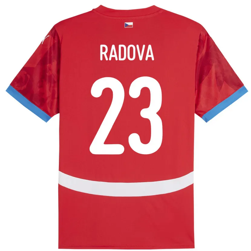 Danxen Damen Tschechien Michaela Radová #23 Rot Heimtrikot Trikot 24-26 T-Shirt Schweiz