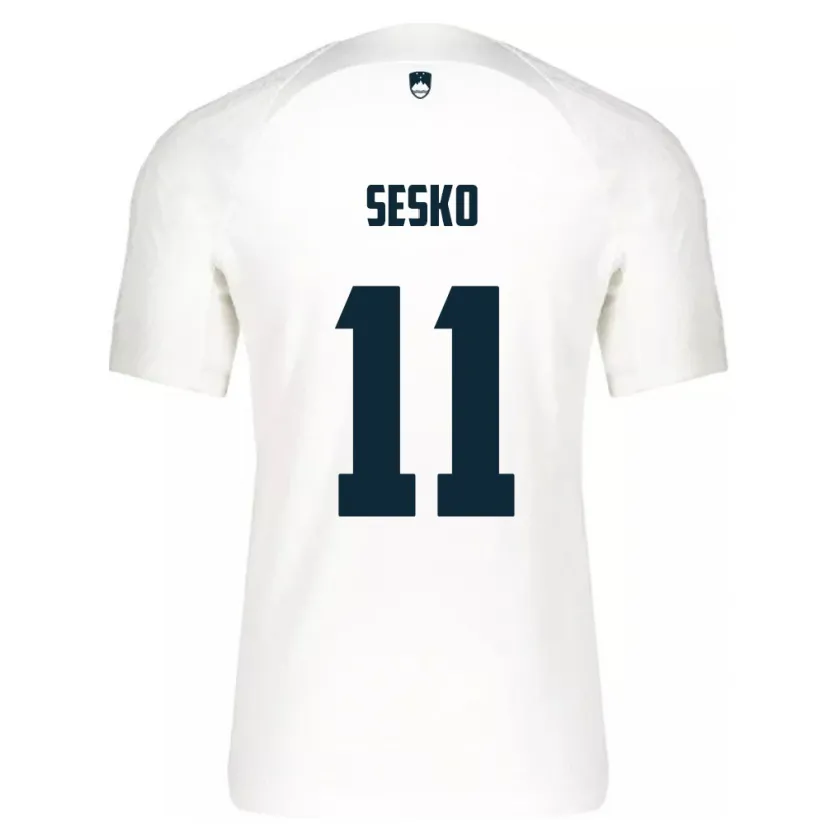 Danxen Damen Slowenien Benjamin Sesko #11 Weiß Heimtrikot Trikot 24-26 T-Shirt Schweiz